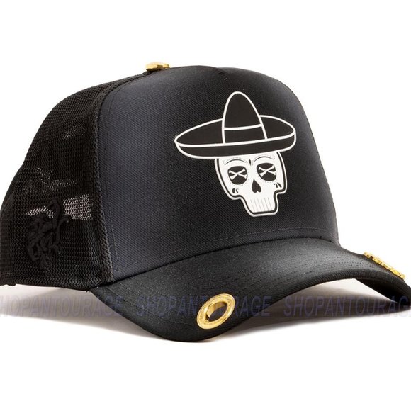 Red Monkey Sombrero Sugar Skull Limited Unisex Trucker Hat Cap RM1470 | 4 Colors - Picture 8 of 16